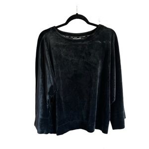 DKNY Sport Wide Sleeve Velour Sweatshirt Size L